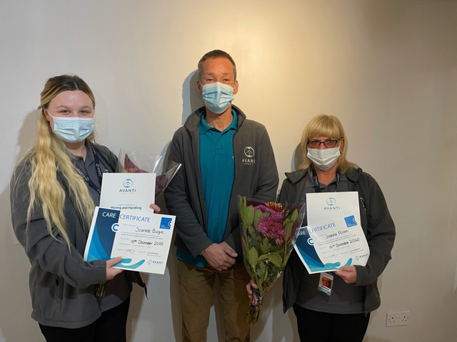 Craig Cambell, our new Training Manager with employees